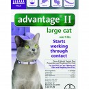 Advantage II  over 9 cat purple  6 packs